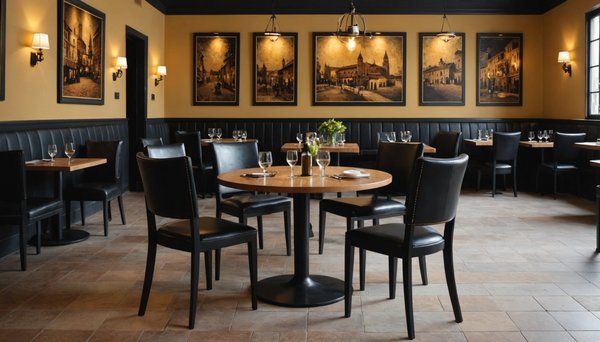 Chaise restaurant Cordoue : style et confort avec dossier noir